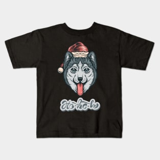 Christmas Husky Kids T-Shirt